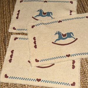 Rustic Rocking Horse Placemats
